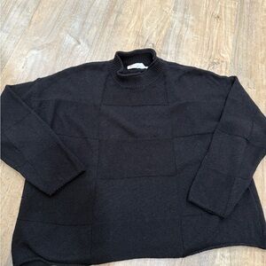 FP Beach Black Cotton Sweater